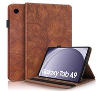 Succtopy Funda para Samsung Galaxy Tab A9 8.7 Pulgadas 2023 SM-X110/X115 Ultra Slim PU Protectora Tableta Cover con Función de Soporte Carcasa Marrón