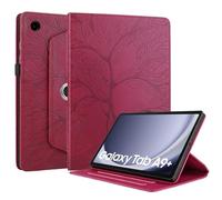 Succtopy Funda para Samsung Galaxy Tab A9+/ A9 Plus 11 Pulgadas 2023 SM-X210/ X216 Rotación de 360 Grados Carcasa con Soporte Pencil Cover con Función de Soporte Rojo