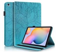 Succtopy Funda para Samsung Galaxy Tab S6 Lite 10.4 Pulgadas 2024/2022/2020 Ultra Slim PU Protectora Tableta Cover con Función de Soporte,Carcasa con Soporte Pencil Samsung Tab S6 Lite Azul