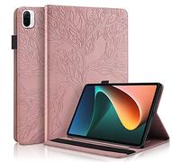 Succtopy Funda para Xiaomi Mi Pad 5/ Mi Pad 5 Pro 11" 2021, Folio Flip Funda PU Piel Sintética Ultradelgado Standing Wallet Protectora Tableta Cover Xiaomi Mi Pad 5 2021,Rosa