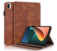 Succtopy Funda para Xiaomi Mi Pad 5/ Mi Pad 5 Pro 11" 2021, Folio Flip Funda PU Piel Sintética Ultradelgado Standing Wallet Protectora Tableta Cover Xiaomi Mi Pad 5 2021,Marrón