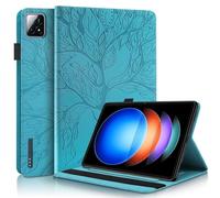 Succtopy Funda para Xiaomi Pad 6S Pro 12.4 Pulgadas 2024 Ultra Slim PU Protectora Tableta Cover con Función de Soporte,Carcasa con Soporte Pencil Xiaomi Pad 6S Pro Azul