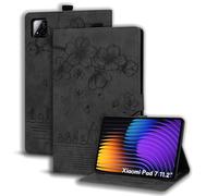 Succtopy Funda para Xiaomi Pad 7/Pad 7 Pro 11.2 Pulgadas 2025 Ultra Slim PU Protectora Tableta Carcasa con Soporte Pencil Cover con Función de Soporte Gris Oscuro