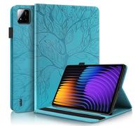 Succtopy Funda para Xiaomi Pad 7/Pad 7 Pro 11.2 Pulgadas 2025 Ultra Slim PU Protectora Tableta Cover con Función de Soporte Carcasa con Soporte Pencil Azul