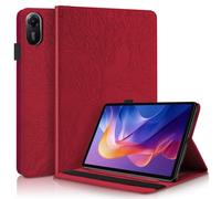 Succtopy Funda para Xiaomi Redmi Pad 2 11 Pulgadas 2025 Ultra Slim PU Protectora Tableta Cover con Función de Soporte Carcasa con Soporte Pencil para Xiaomi Redmi Pad 2 2025 Rojo