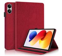 Succtopy Funda para Xiaomi Redmi Pad 2 Pro 12.1 Pulgadas 2025 Ultra Slim PU Protectora Tableta Cover con Función de Soporte Carcasa con Soporte Pencil Xiaomi Redmi Pad 2 Pro 2025 Rojo