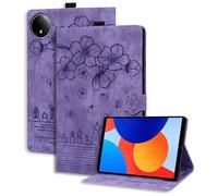 Succtopy Funda para Xiaomi Redmi Pad SE 8.7 Pulgadas 2024 Ultra Slim PU Protectora Tableta Carcasa con Soporte Pencil Redmi Pad SE 8.7" Cover con Función de Soporte Redmi Pad SE 8.7" Violeta