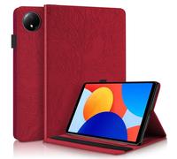 Succtopy Funda para Xiaomi Redmi Pad SE 8.7 Pulgadas 2024 Ultra Slim PU Protectora Tableta Cover con Función de Soporte Xiaomi Redmi Pad SE 8.7 Carcasa con Soporte Pencil Redmi Pad SE 8.7 Rojo
