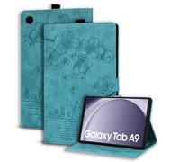 Succtopy Funda Samsung Galaxy Tab A9 8.7 Pulgadas 2023 SM-X110/X115 Ultra Slim PU Protectora Tableta Cover Galaxy Tab A9 2023 Carcasa con Función de Soporte Samsung Tab A9 8.7" Verde Claro