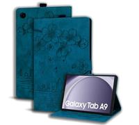 Succtopy Funda Samsung Galaxy Tab A9 8.7 Pulgadas 2023 SM-X110/X115 Ultra Slim PU Protectora Tableta Cover Galaxy Tab A9 2023 Carcasa con Función de Soporte Samsung Tab A9 8.7" Azul Real