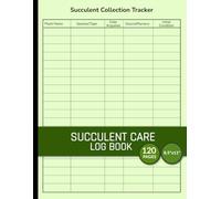 Succulent Care Log Book: Track, Organize & Grow Your Succulent Collection | 120-Page Plant Journal for Watering, Fertilizing, Repotting & Notes