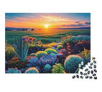 Succulent Garden Puzzle 1000 Piezas Reciclado Paper Sunset Scenery Puzzles Juego Educativo Challenge Divertido Family Game para Adultos and Age 10 70x50cm/1000 Piezas Paper Sunset Scenery Jigsaw
