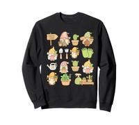 Succulent GNOME Gardening Fairy Garden Scene Sudadera