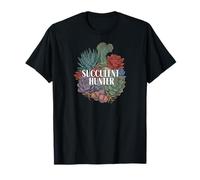 Succulent Hunter Plant Lover Gardening Botanical Design Camiseta