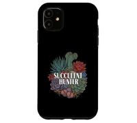 Succulent Hunter Plant Lover Gardening Botanical Design Carcasa para iPhone 11