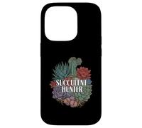 Succulent Hunter Plant Lover Gardening Botanical Design Carcasa para iPhone 14 Pro