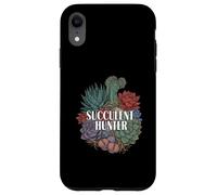 Succulent Hunter Plant Lover Gardening Botanical Design Carcasa para iPhone XR