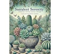 Succulent Serenity: A Relaxing Coloring Journey Through Cacti and Succulent Gardens