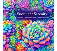 Succulent Serenity: An Adult Coloring Book of 60 Rare & Beautiful Succulents