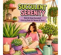 Succulent Serenity: Bold & Easy Succulent Coloring Book for Women & Teens: Cozy Plant Care, Soft-Life Mornings, and Stress-Free Creative Escapes Author: Soft Glow Studio (Soft Life Coloring Series)