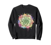 Succulent Watercolor Art Boho Botanical Cactus Illustration Sudadera