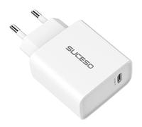 SUCESO 20W Cargador USB C PD 3.0 Carga Rápida Power Delivery Tipo C Adaptador Compatible Con iPhone 13 12 11 Pro Mini MAX SE X XS iPad Pro Air Samsung S21 S20 Huawei - Blanco