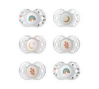 Sucette de nuit - TOMMEE TIPPEE - 18-36 mois - Lot de 6 sucettes phosphorescentes avec capsule de stérilisation réutilisable