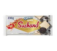 Suchard Turrón de Chocolate Blanco y Galletas Oreo Navideño, 260g