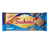 Suchard Príncipe Turrón de Chocolate con Leche, Galleta y Arroz Inflado, El dulce sabor de la Navidad - 230 g