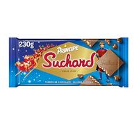 Suchard Príncipe Turrón de Chocolate con Leche, Galleta y Arroz Inflado, El dulce sabor de la Navidad - 230 g