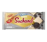 Suchard Turrón de Chocolate Blanco y Galletas Oreo Navideño, 260g