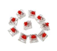 SUCHUANGUANG 10 Piezas 3 Pines Interruptor de Teclado mecánico reemplazo Rojo para tecla de Teclado Gateron Cherry MX