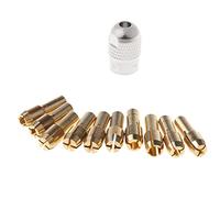 SUCHUANGUANG 10 Piezas de Brocas de portabrocas de latón para Herramienta rotativa 0,5-3,2mm 4,3mm Tuerca de Pinza de vástago