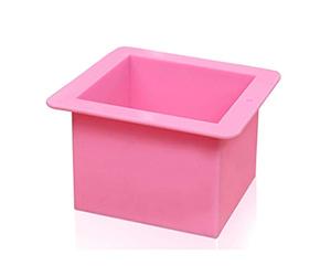 SUCHUANGUANG 12 cm / 5"Cubo súper Grande Cuadrado Molde de Silicona Resina de fundición Herramientas para Hacer Joyas Bandeja para Hornear Rojo