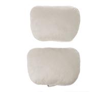 SUCHUANGUANG 2 Piezas Universal Coche reposacabezas Clase S Almohada Ultra Suave para Mercedes Benz Maybach Almohada para el Cuello Beige