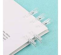 SUCHUANGUANG 20 Clips de Resorte de plástico Transparente Pinzas para Ropa para Fondo de Escenario y fotografía Artesanal decoración de Pared de plástico