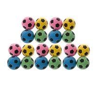 SUCHUANGUANG 20Piezas Pelota de Goma EVA sin Ruido para Gatos Pelotas de fútbol de Espuma Suave para Juguetes para rascar Gatos Amarillo, Verde, Rosa. EVA Azul (Entrega aleatoria), Bola de Espuma