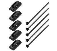 SUCHUANGUANG 5 Piezas Bicicletas Línea de Cable de Freno Base Fija con Amarre Guía de Base de Cable de Bicicleta Bicicletas de Carretera Cable de Cuadro Piezas Fijas Nylon y ABS Duraderos