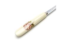 SUCHUANGUANG Cuchara con Mango de cerámica Cucharas de café de Postre de Acero Inoxidable Cuchara de Helado Cuchara de Tenedor