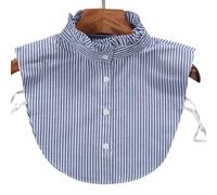 SUCHUANGUANG Mujeres Raya Cuello De Encaje Camisa Cuello Falso Corbata Vie Detacha
