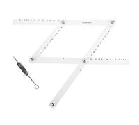 SUCHUANGUANG Pantógrafo - Regla de dibujo a escala de 34 cm - Plegable, reductor, herramienta de aumento de cristal orgánico blanco