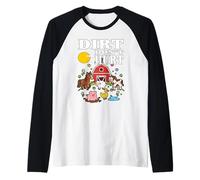 Suciedad NO Duele Agricultor Agricultor Suelo fértil Cosecha Camiseta Manga Raglan