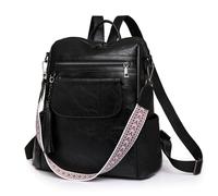 SUCIKORIO Cuero Mochila Mujer Pequeña Casual, Bolso Mochila Mujer Viaje Impermeable Cuero Mochilas Mujer Antirrobo Múltiples Bolsillos Regalos Para Mujer