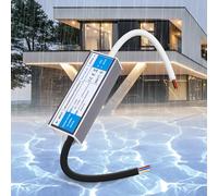 SUCIKORIO Impermeable LED Transformador 24V 12W 0,5A Exterior IP67, Fuente Alimentacion Constante Ultrafino LED Driver Controlador AC 220V a DC 24V 12W Fuente de Alimentación LEDs de Bajo Voltaje