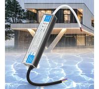SUCIKORIO Impermeable LED Transformador 24V 150W 6,25A Exterior IP67, Fuente Alimentacion Constante Ultrafino LED Driver Controlador AC 220V a DC 24V 150W Fuente de Alimentación LEDs de Bajo Voltaje