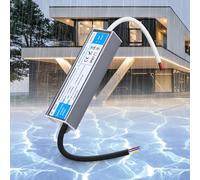 SUCIKORIO Impermeable LED Transformador 24V 60W 2,5A Exterior IP67 Fuente Alimentacion Constante Ultrafino LED Driver Controlador AC 220V a DC 24V Fuente de Alimentación de Bajo Voltaje para Tira LEDs