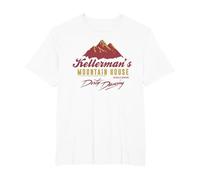 Sucio Bailando Kellerman's Mountain House Montañas Catskill Camiseta, Hombre Tallas Grandes, Blanco, 5X Alto