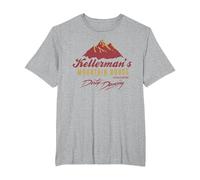 Sucio Bailando Kellerman's Mountain House Montañas Catskill Camiseta, Hombre Tallas Grandes, Gris Jaspeado, 2X Alto