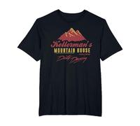 Sucio Bailando Kellerman's Mountain House Montañas Catskill Camiseta, Hombre Tallas Grandes, Negro, 2X Alto