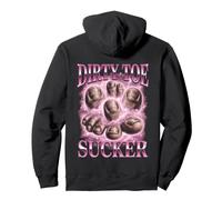 Sucio Dedo del pie lechón Dedos Bootleg Divertido Sudadera con Capucha